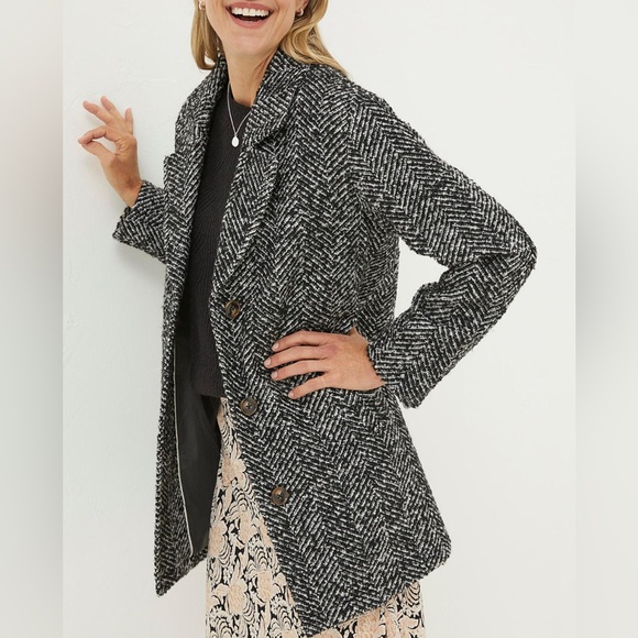 NWT - Fat Face Women’s Wool Blended Coat - US 12/L - Picture 3 of 15